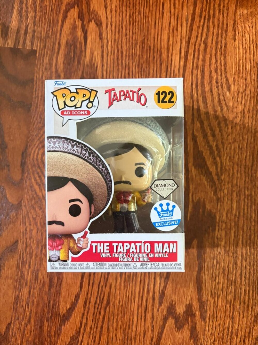 Funko Pop! Ad Icons Tapatío The Tapatío Man # 122 Vinyl Figure Diamond Exclusive